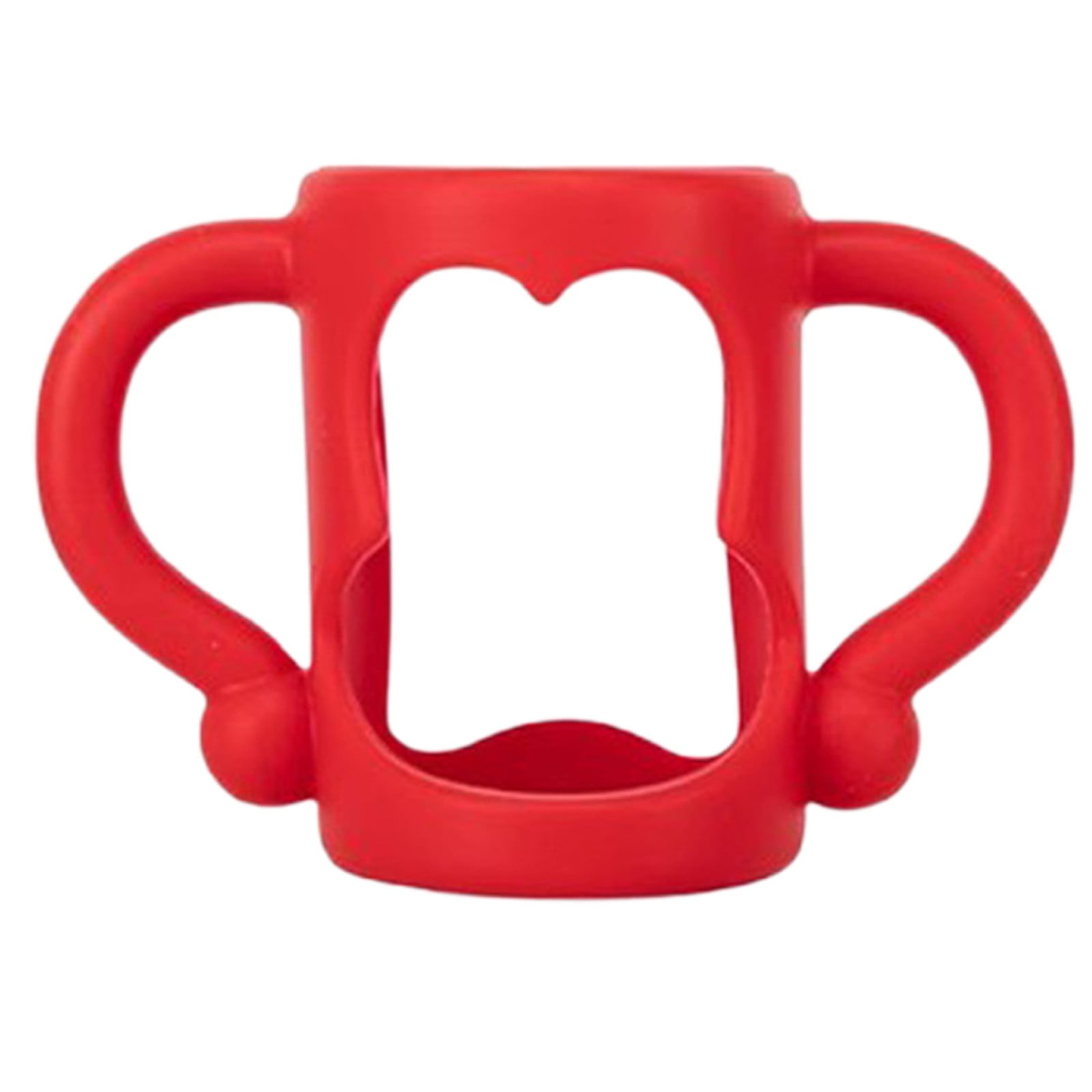 THHEIC Baby Bottle Handles, Silicone Bottle Handles for Narrow Baby Bottles with Easy Grip to Help Them Hold Their Own Bottle, BPA Free