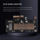 thumbnail image 5 of 3X M.2 Nvme SSD A Pcie 4.0 Tarjeta Adaptadora 64Gbps SSD Adaptador Pcie4.0 X4 para Pc de Escritorio Pci-E Gen4 A Toda Velocidad, 5 of 5
