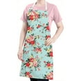 thumbnail image 5 of Pioneer Flower Floral Print Pattern Apron-Garden Aprons for Women with Pockets-Cotton Linen Waterproof Kitchen Cooking Gardening Aprons Adjustable for Kitchen,Cooking,BBQ and Salon 33x27 Inch, 5 of 7
