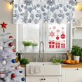 thumbnail image 6 of 2 Pack Valances for Windows, Navy Blue Coastal Window Valances for Living Room/Bedroom/Bathroom, Nautical Starfish Coral Shell Ocean Summer Light Filtering Kitchen Curtain Valance 42"W x18" L, 6 of 9