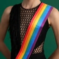 thumbnail image 5 of said LGBT Rainbow Sash Rainbow Shoulder Belt Pride Accessory Party Rainbow Sash Supply, 5 of 7