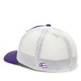 thumbnail image 6 of OC Sports OC12M Phenom Performance Twill Front Panel Cap -Purple White, 6 of 8