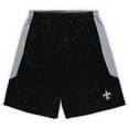thumbnail image 2 of Men's Fanatics Black New Orleans Saints Big & Tall Team Logo Shorts, 2 of 3