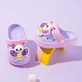 thumbnail image 5 of MDUKONU Toddler Girls Boys Clogs Little Kids Sandals Slides with Strap Kids Garden Clogs Water Shoes Purple, 5 of 8