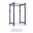 thumbnail image 7 of Titan Fitness X-3 Series 80" Navy Bolt-Down Power Rack, 36" Depth, Rackable 1650 LB Cage, 1.25" and 2" Pull Up bars, Standard J-Hooks, Weightlifting and Strength Training, 7 of 7