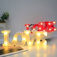 thumbnail image 4 of Trayknick Letter Light Battery Operated Romantic Express Love Props LED Marquee Letters Love Sign Lamp for Wedding Golden, 4 of 13
