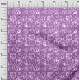 thumbnail image 3 of oneOone Cotton Jersey Purple Fabric Valentine Heart Fabric For Sewing Printed Craft Fabric By The Yard 58 Inch Wide, 3 of 6
