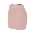 thumbnail image 5 of Daznico Women's Solid Color Elastic Waist Slim Fit Short Skirt, Casual and Comfortable Everyday Wear,Size 4XL, 5 of 6