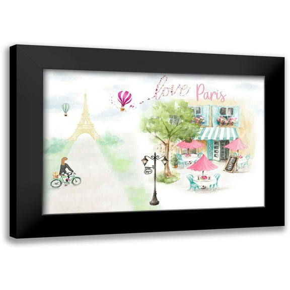 Loreth, Lanie 14x11 Black Modern Framed Museum Art Print Titled - Love Parisian Life