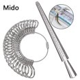 thumbnail image 1 of Anillo Sizer Medición del dedo Anillo Medidor/mandril de plata Finger Sizer Regla Dedo brand modelStyleType, 1 of 2