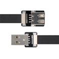 thumbnail image 2 of 0.5M USB 2.0 Type-A Male to Female Extension Data Flat Slim FPC Cable for FPV & Disk & Scanner & Printer, 2 of 5