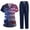 02-Blue, variant on 1776-2026 Scrubs for Women Set 250th Anniversary USA Medical Uniform - 4th of July V-Neck Top & Straight Leg Pants with Pockets, Nurse Workwear 02-Blue M