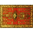 thumbnail image 1 of Ahgly Company Machine Washable Indoor Rectangle Persian Yellow Traditional Area Rugs, 8' x 10', 1 of 4