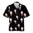 thumbnail image 3 of Camisa hawaiana con estampado de helados de frutas para hombre, blusas con estampado 3D, camisas hawaianas casuales de manga corta para vacaciones unisex, 3 of 5
