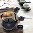 thumbnail image 3 of Cast Iron Tea Pot - Twine Handle Teapot Kettle, 3 of 5