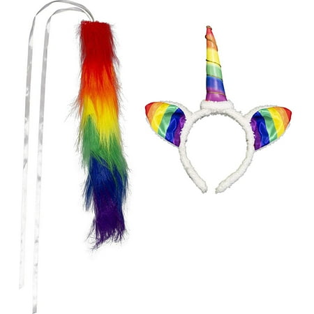Unicorn Rainbow Rubies Gay Pride Adult Mythical Creature Costume Kit