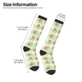thumbnail image 5 of Balery Tropical Flowers Printed Novelty Socks Men's Women's Crew Socks Sports Socks Knee High Socks Cotton Socks Quirky and Cool Socks, 5 of 9