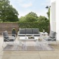 thumbnail image 3 of Crosley Kaplan 5 Piece Outdoor Sofa Set in Gray, 3 of 15