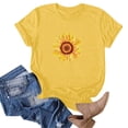 thumbnail image 4 of Shorts pour Femmes, Blouses pour Femmes, Mode Féminine Imprimé Manches Courtes Blouse Drôle Col Rond T-Shirt Tops, 4 of 5
