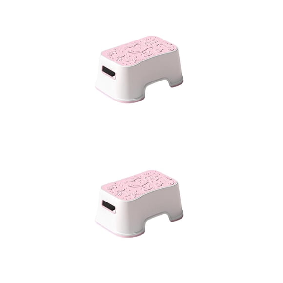 Bearachild Taburete escalonado para sala de espera, reposapiés, entrada de Camping, muebles de pasillo, orinal de carga, taburete de Serie Mar/Rosa 2piezas