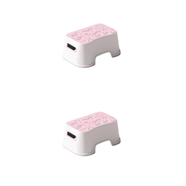 Bearachild Taburete escalonado para sala de espera, reposapiés, entrada de Camping, muebles de pasillo, orinal de carga, taburete de Serie Mar/Rosa 2piezas