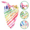 thumbnail image 4 of 1Pcs Pet Dog Triangular Bandana Rainbow Stripe for Small Pets Comfortable to Wear, 4 of 8