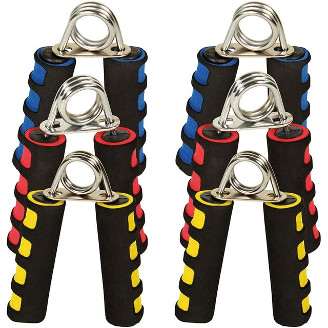 Hand Muscle Trainer Set Of 2 I Hand Trainer Easy Medium Strong I Grip Strength Trainer Ideal For On The Go, Yellow