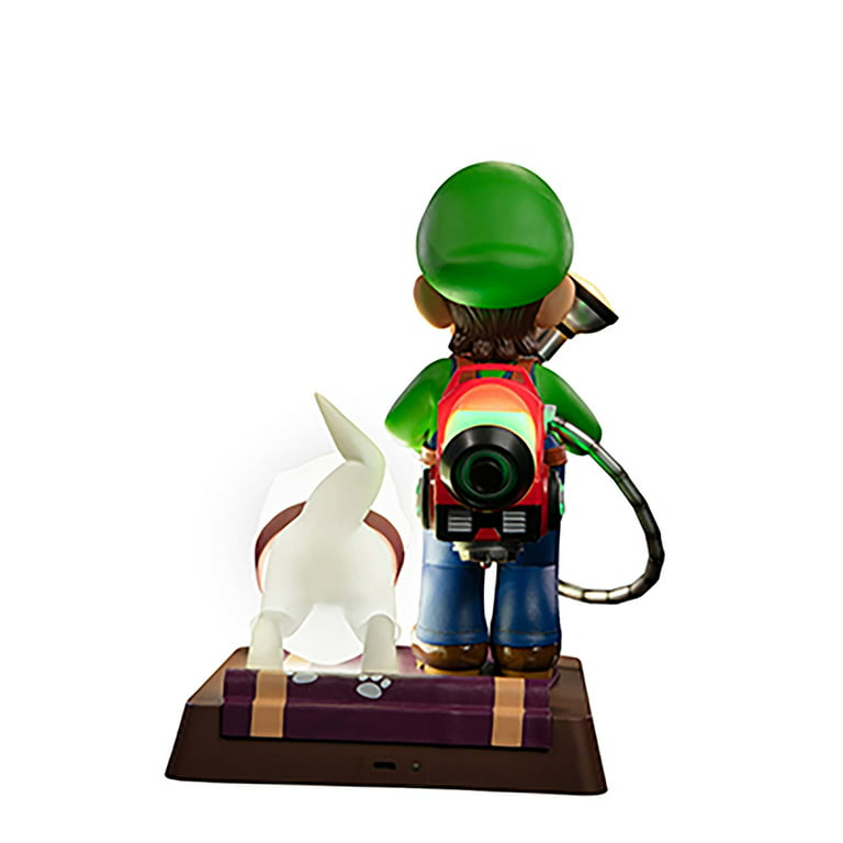 First 4 Figures Luigis Mansion 3 Luigi and Polterpup 9-Inch PVC Collector  Edition Statue, Green