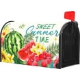 thumbnail image 3 of Summer Mailbox Covers Magnetic Flower Mailbox Covers Magnetic Standard Size 25.5" X 21" Tropical Plant Mailbox Wraps Post Letter Box Cover Decor for Outside Garden Yard Home Outdoor Decoration, 3 of 5