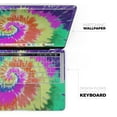 thumbnail image 4 of Design Skinz Spiral Tie Dye V1 Full-Body Cover Wrap Scratch Resistant Decal Skin-Kit Compatible with MacBook 12" Retina (A1534), 4 of 5
