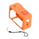 thumbnail image 1 of Estuche para cámara con cuerda antipérdida, protector anticaídas, funda de silicona para cámara naranja, 1 of 9
