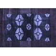 thumbnail image 1 of Ahgly Company Machine Washable Indoor Rectangle Abstract Blue Modern Area Rugs, 6' x 9', 1 of 4