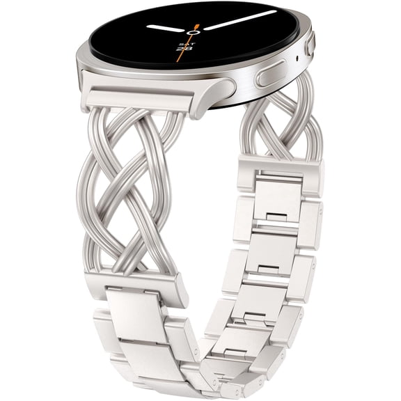 Wearlizer Celtic Bracelet Band Compatible with Samsung Galaxy Watch 9/8 40mm 44mm & Watch 8 Classic 46mm Women, Dressy Stainless Steel Jewelry Link Strap, Elegant Metal Watch Band