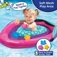 SwimSchool Baby Boat Float with Adjustable Seat & Sun Shade Canopy
