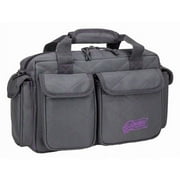 Voodoo Tactical Compact Scorpion Range Bag, Gray with Purple Stitching, 15-76200