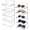 2 Racks, variant on 5 Tier Clear Acrylic Sunglasses Holder Rack, Wall Mounted Eye Glasses Shelf or Tabletop Display Stand, Retail Eyewear Showcase Storage Organizer, Set of 2
