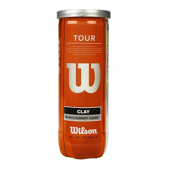 Set con 3 Pelotas de Tenis Wilson Clay