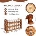 thumbnail image 6 of Quanmin 3 Layers Wooden Egg Holder, Stackable with 36 Firewood Egg Collecting Rack,Countertop Storage Rack,Kitchen Storage for All Ages, 6 of 7