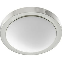St Lawrence Drift 2 Light Flush Mount in Bailey Street Home Home Collection Style 13 inches Wide By 3.75 inches High-Polished Nickel Finish Bailey