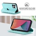 thumbnail image 4 of Magnetic Close Theft Protection Case For Iphone 12 Pro Max, Fit Maganetic Charging, Pu Leather + Tpu Material, Wallet Design, Card Slots, 4 of 5