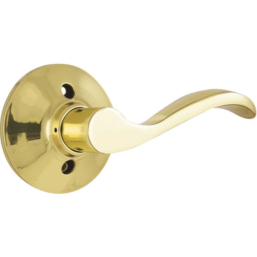 Defiant 308662809 308662809 Naples Polished Brass Right-Hand Dummy Door Lever