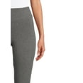 thumbnail image 5 of Time And Tru Women's High Rise Ankle Knit Leggings, 27" Inseam, Available in 2-Pack, 5 of 5