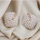 thumbnail image 1 of Aretes con perlas y diamantes, 1 of 4