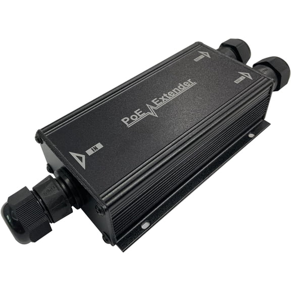 2 Channel Gigabit PoE   Extender Outdoor, 2 Port PoE Out, IP67 Waterproof, 10/100/1000Mbps, Wall-Mount, Comply with IEEE 802.3af/at/bt, 90W PoE Repeater/Amplifier/Booster for IP Cameras, VoIP Phone