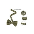 thumbnail image 3 of INSPIRAR CHIC Accesorios de corbata de moño para hombres, correa ajustable, esmoquin formal, preatado, gris, 3 of 5