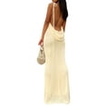 thumbnail image 3 of Txlixc Vestido de mujer con tirantes italianos de color sólido Txlixc moda, 3 of 8