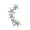 Silver Size N E2, variant on Ear Cuff Earrings, Gaqring Punk Personality Crystal Climber Earring, Non-Tarnish Hypoallergenic Zirconia Studded Ear Clip for Women Gifts, Silver
