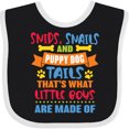 thumbnail image 3 of Inktastic Snips Snails and Puppy Dog Tails That's What Little Boys Boys Baby Bib, 3 of 4