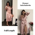 thumbnail image 2 of Ekouaer Silk Robes for Women Long Sleeve Satin Bathrobe Soft Lightweight Full Length Sleepwear with Pockets Bridesmaid Wedding Robes, 2 of 6