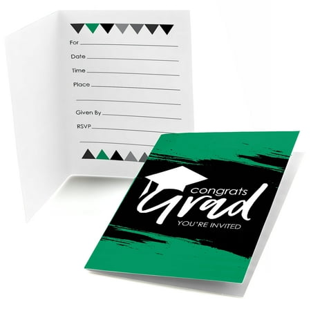 Green Grad - Best is Yet to Come - Green Graduation Party Thank You Cards (8